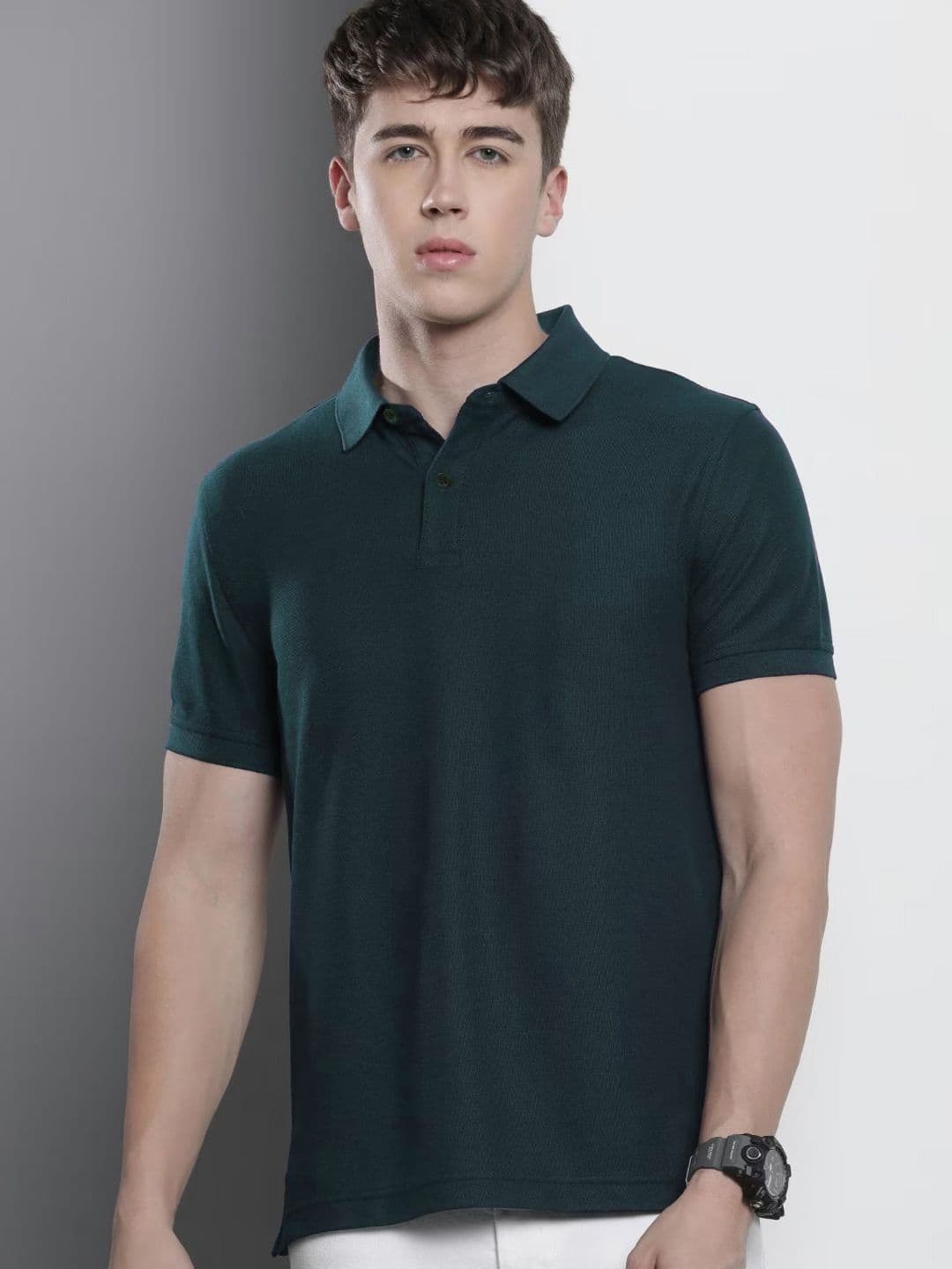 SZN Men Polo Collar Moisture Wicking Regular Fit T-shirt - view 1