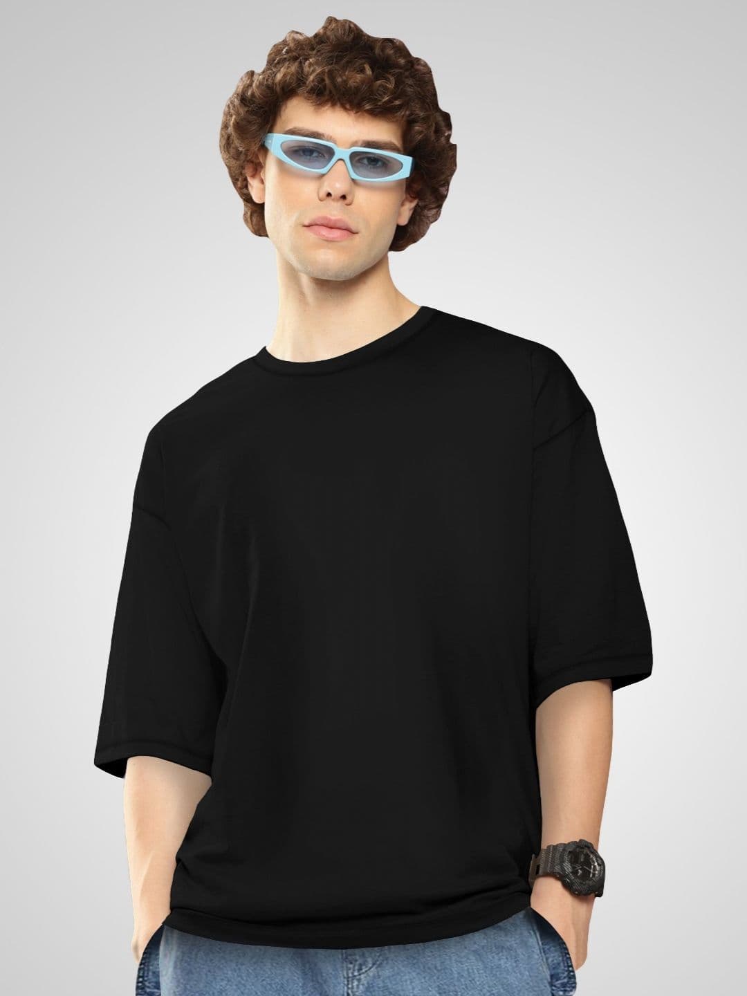 BAESD Men Drop-Shoulder Sleeves Twistform T-shirt - view 1