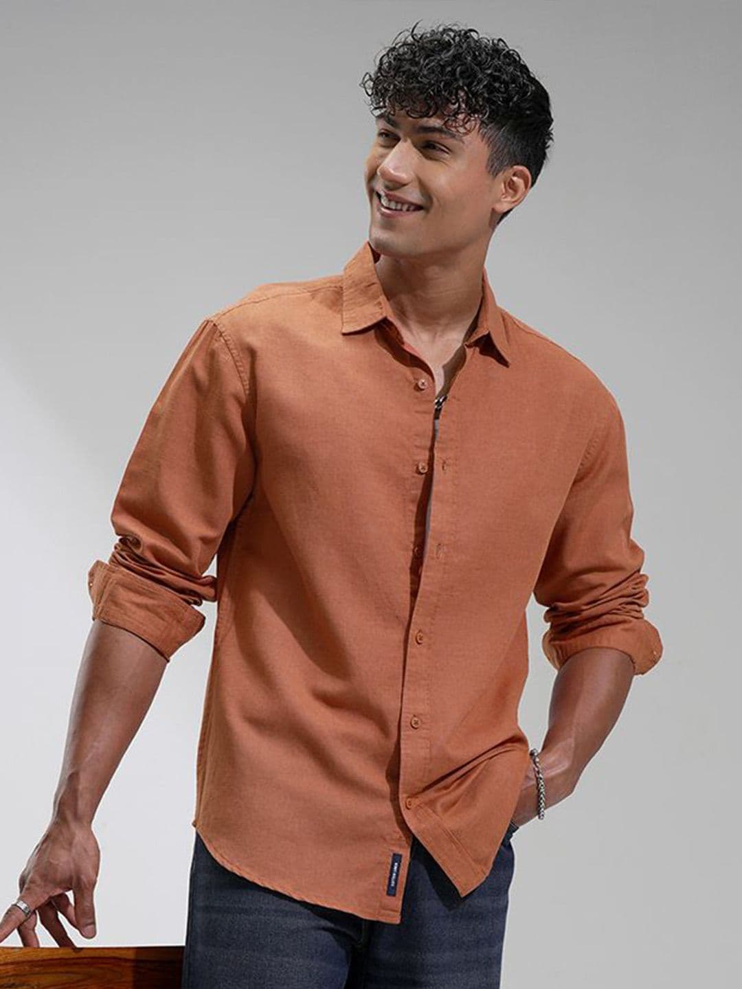 Highlander Men Cotton Linen Casual Shirt - view 1