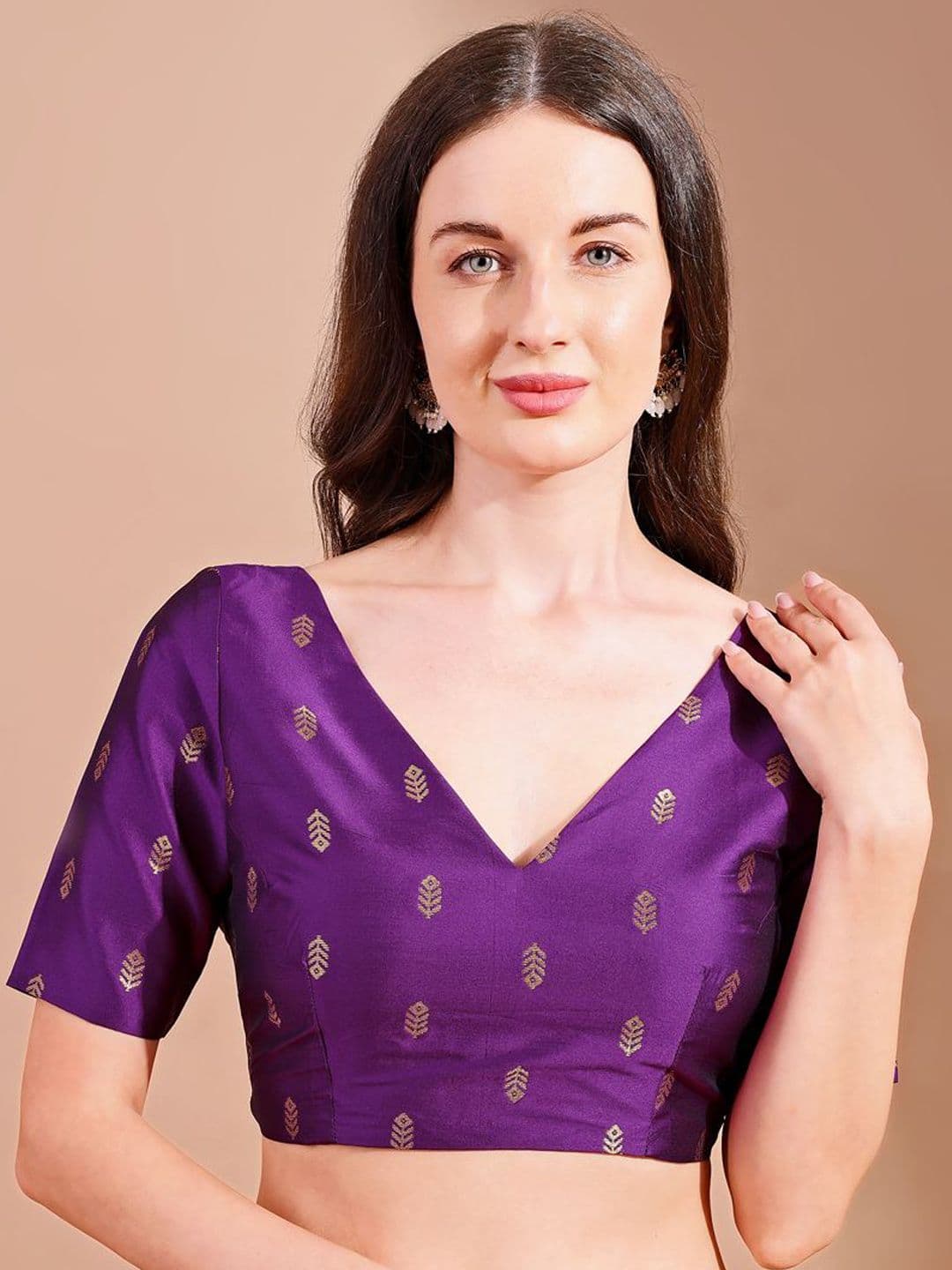Tikhi Imli Woven Design Saree Blouse - view 1