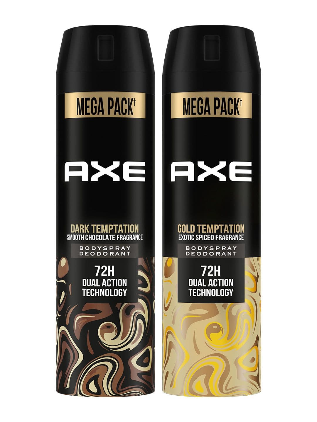 AXE Pack of 2 Dark Temptation & Gold Temptation Body Spray For Men - 215ml Each - view 1