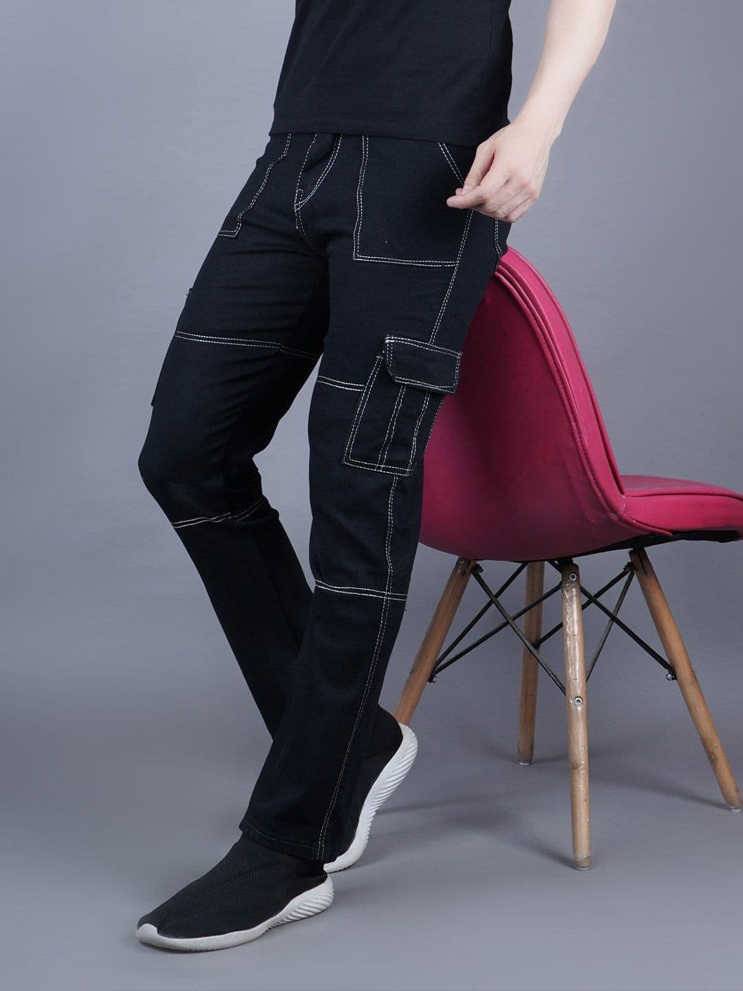 SZN Men Classic Regular Fit Mid-Rise Mildly Distressed Jeans - view 1