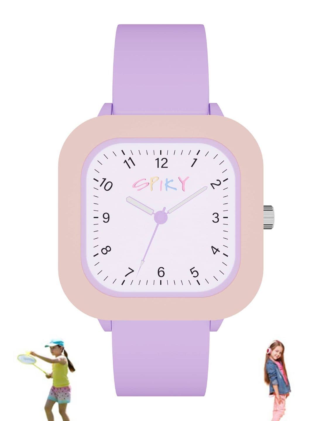 Spiky Girls Dial & Straps Analogue Watch SPKEVA37_C4_PUR - view 1