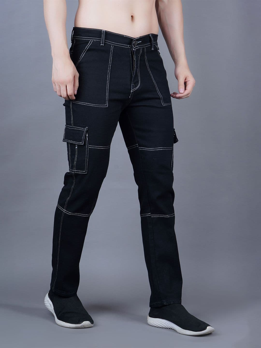 SZN Men Classic Slim Fit Mid-Rise Mildly Distressed Jeans - view 1