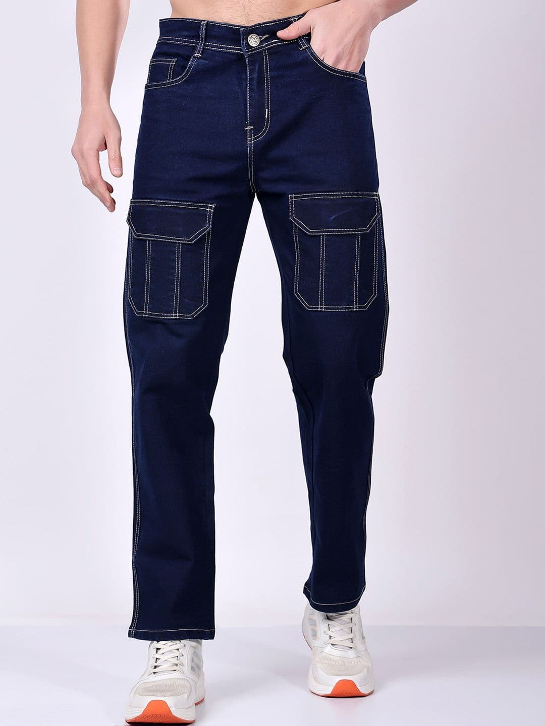 ZAYSH Men Slim Fit Mid-Rise Cargo Styles Jeans - view 1