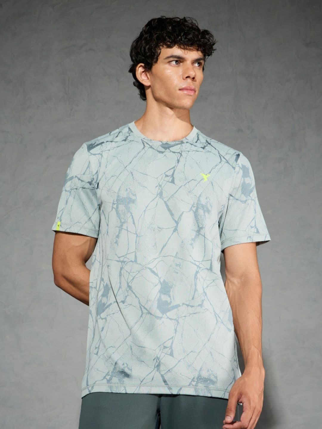 Technosport Men DOUBLE COOL Dyed Antimicrobial Round Neck Slim Fit Sports T-shirt - view 1