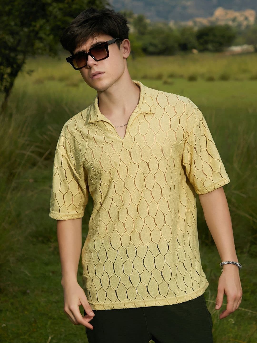 CAHOOT Men Polo Collar Pockets T-shirt - view 1