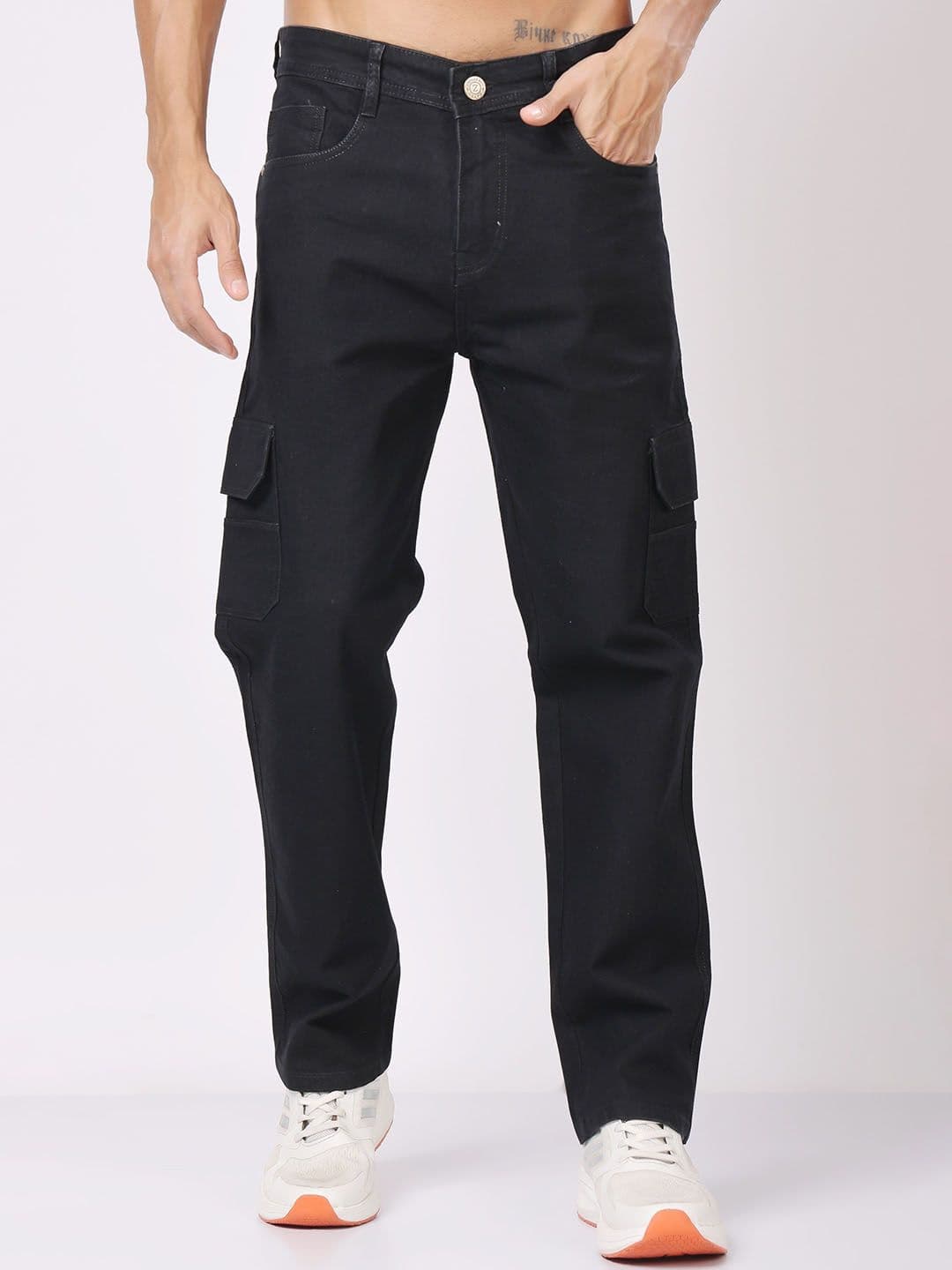 ZAYSH Men Regular Fit Mid-Rise Cargo Styles Cotton Jeans - view 1