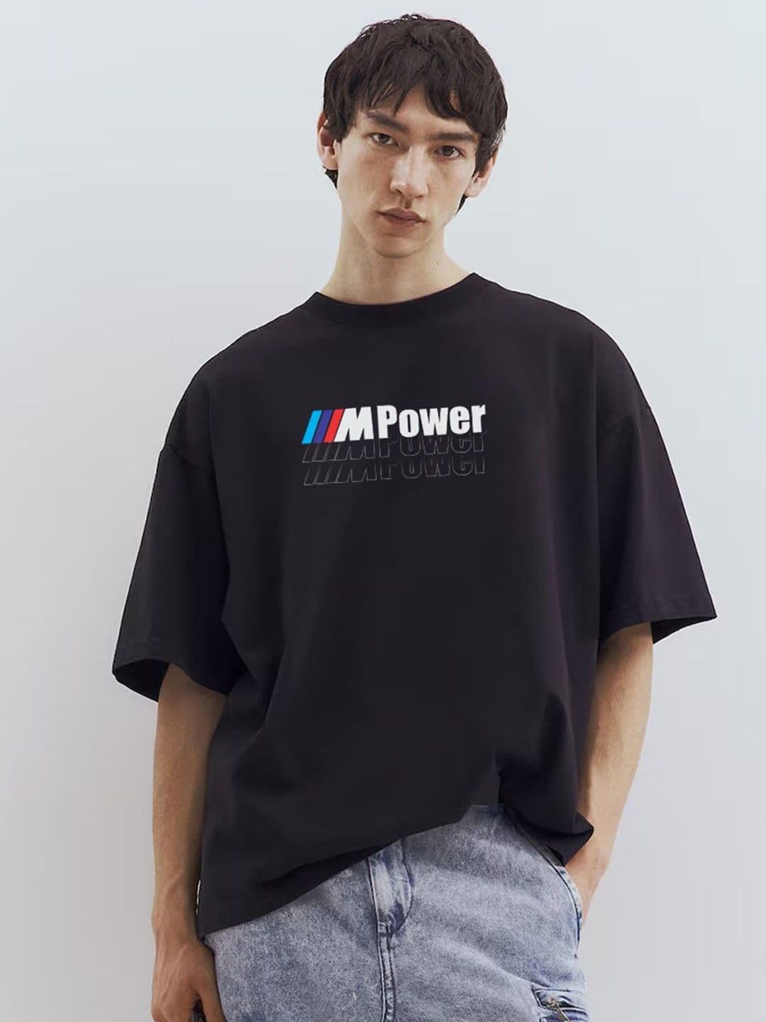 TOGS & TERRE Men Typography Printed Round Neck Cotton Oversized T-shirt - view 1