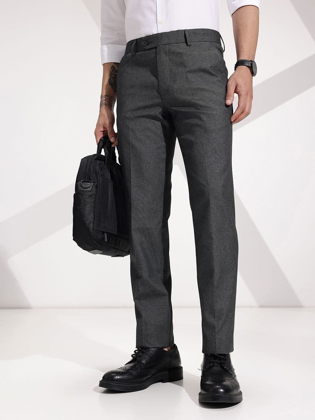 INVICTUS Men Slim Fit Formal Trousers - view 1