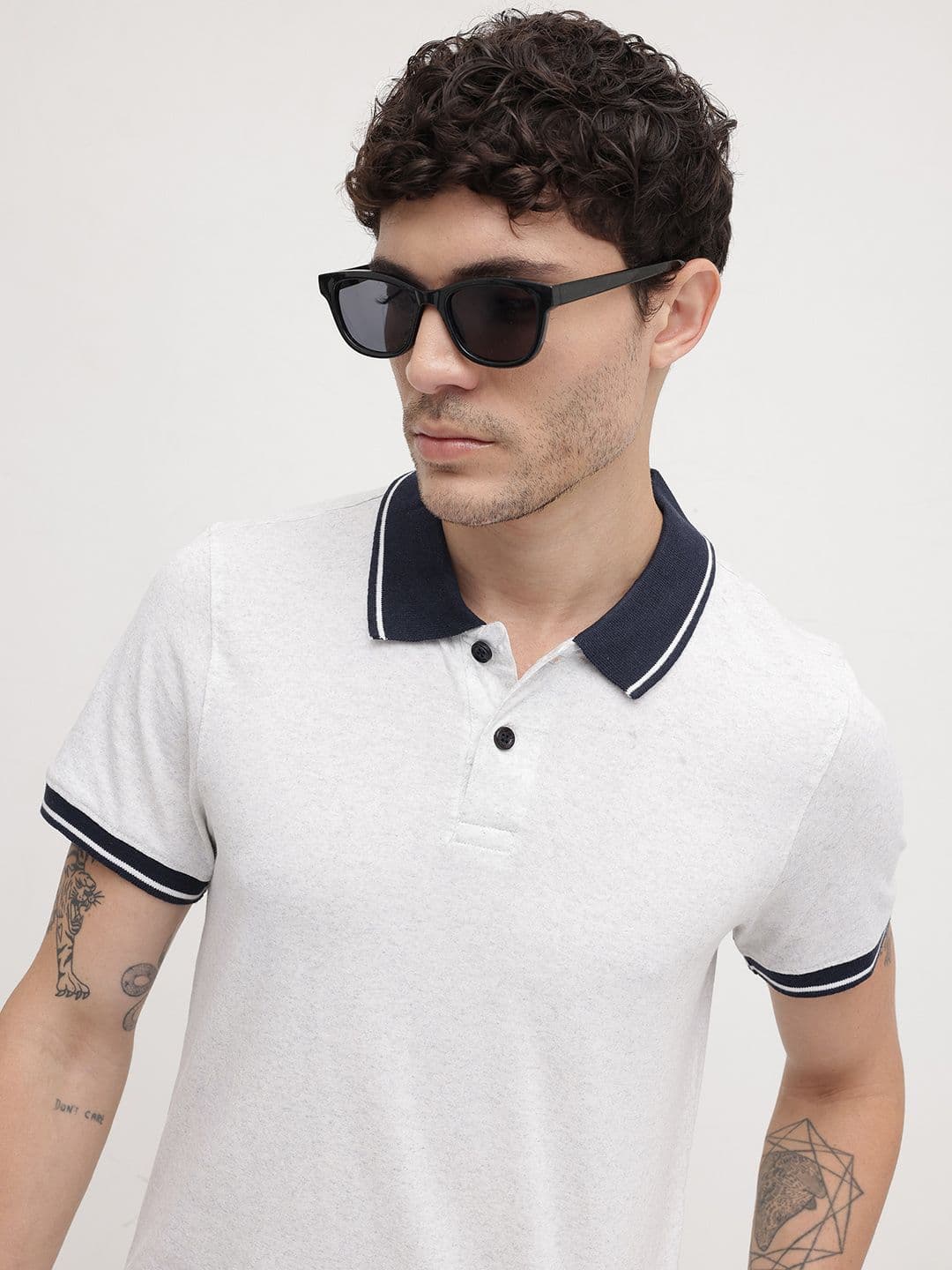 The Roadster Life Co. Contrast Polo Collar T-shirt - view 1