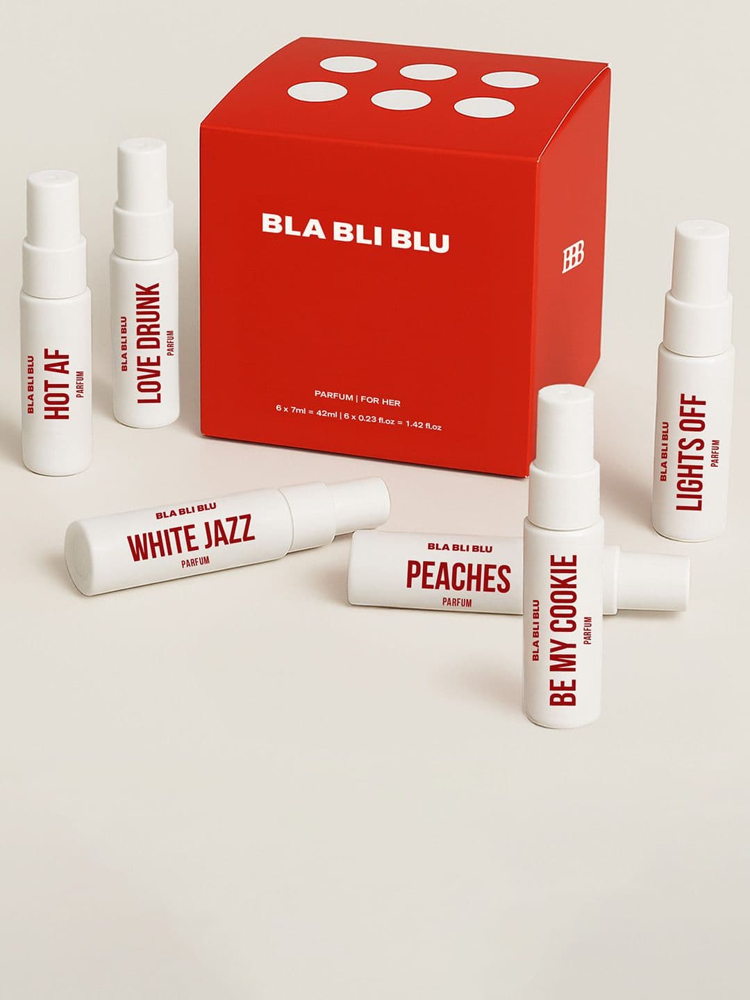 BLA BLI BLU Set Of 6 Women Hot AF, Love Drunk, White Jazz, Be My Cookie Perfume -7 ml Each - view 1