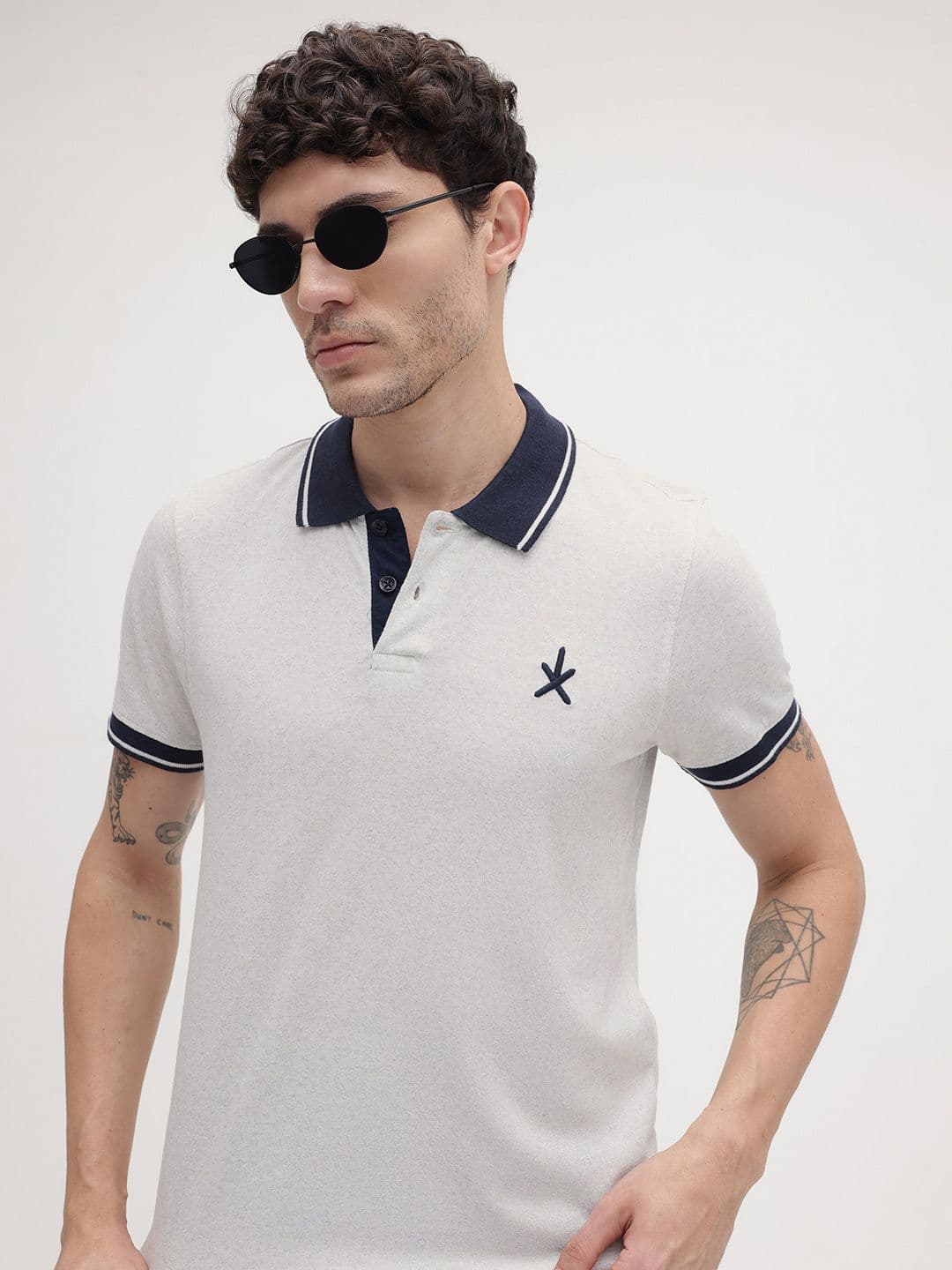 The Roadster Life Co. Contrast Polo Collar T-shirt - view 1