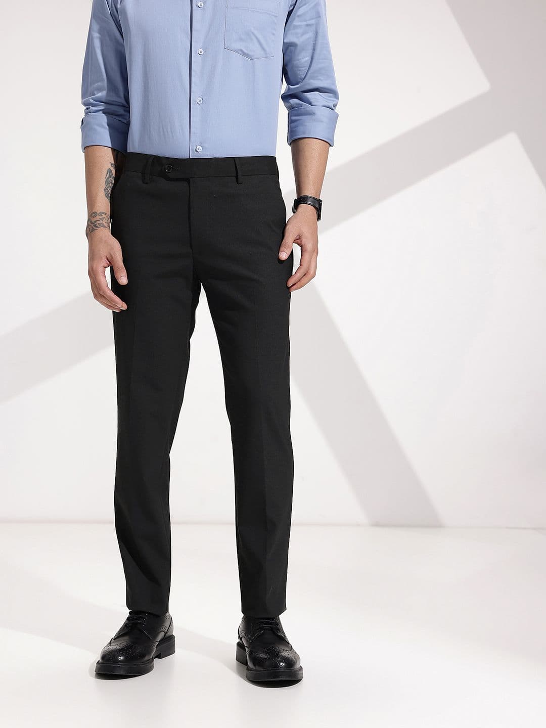 INVICTUS Men Slim Fit Formal Trousers - view 1
