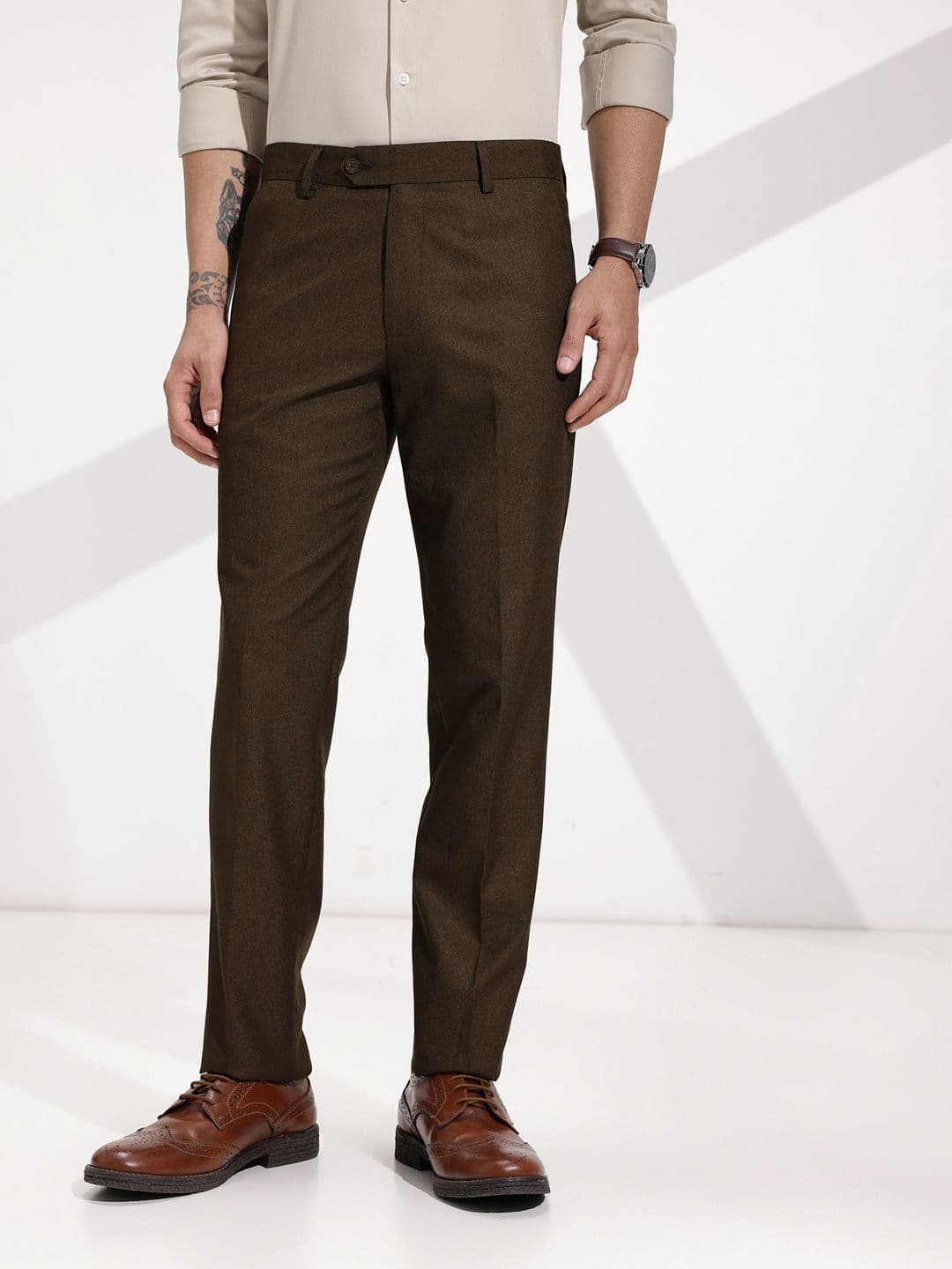 INVICTUS Men Slim Fit Formal Trousers - view 1