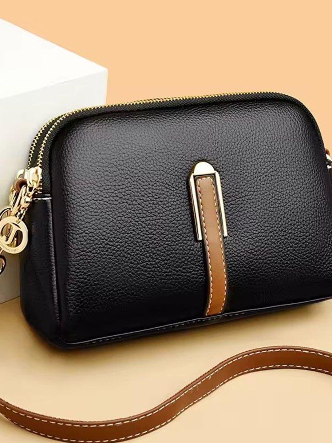 ROSS BROWN Women Textured Crossbody Sling Bag - view 1