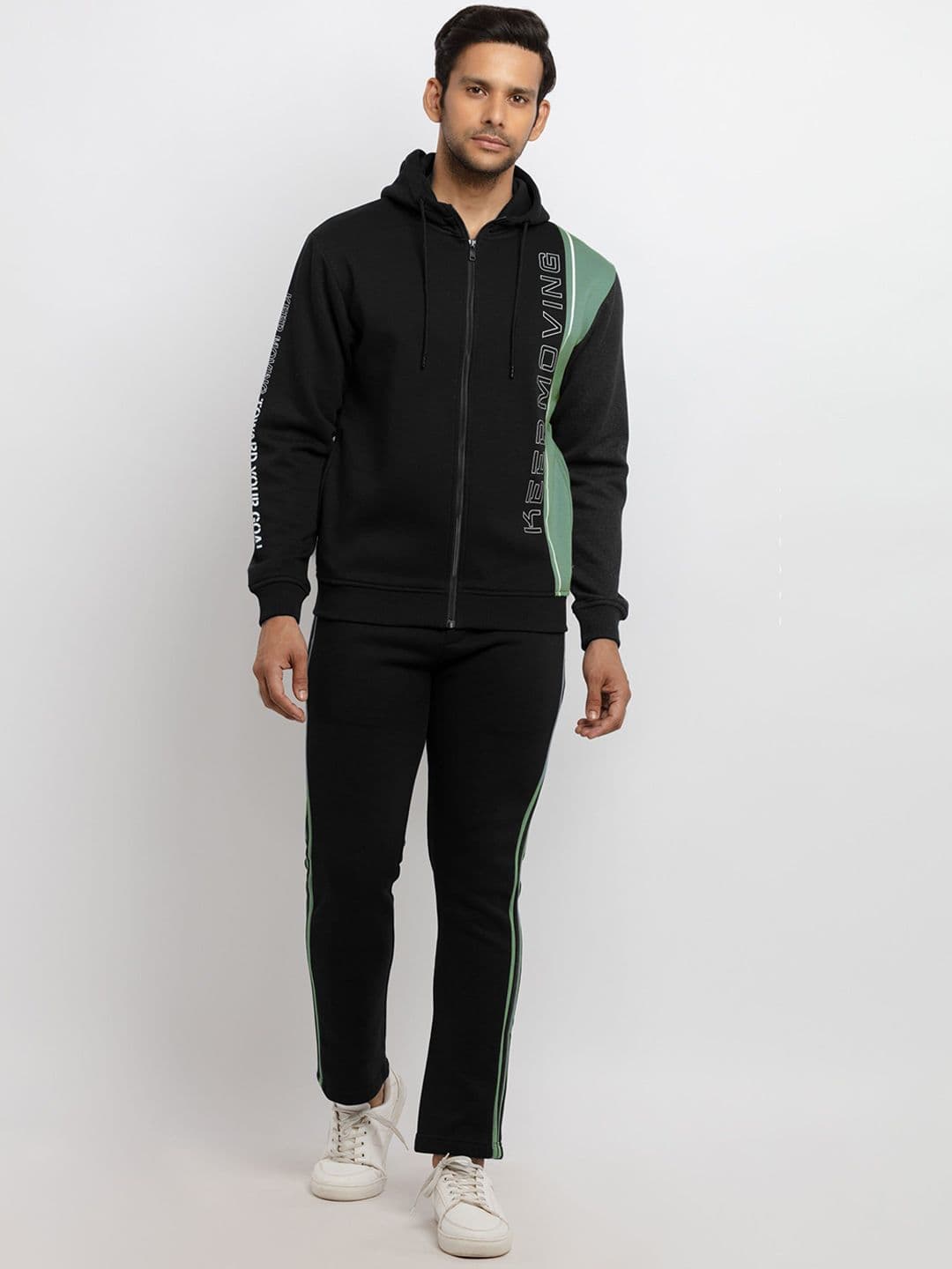 Status Quo Men Typography Printed Mid-Rise Tracksuits - view 1
