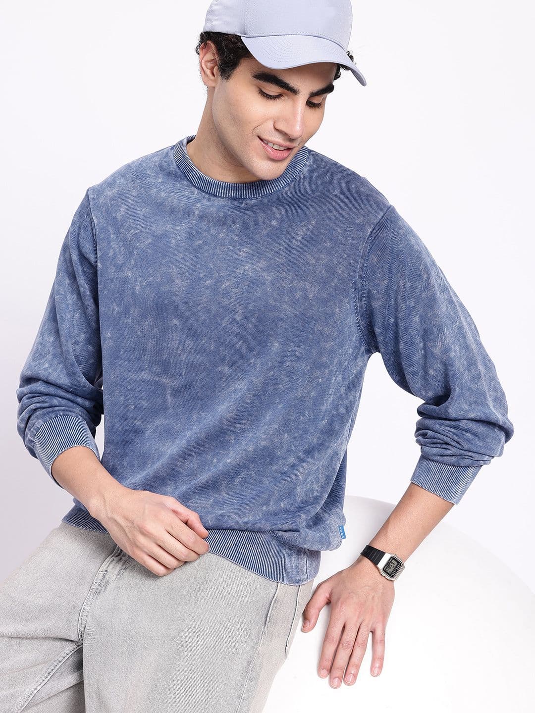 Aeropostale Overdyed Pure Cotton Casual Sweater - view 1