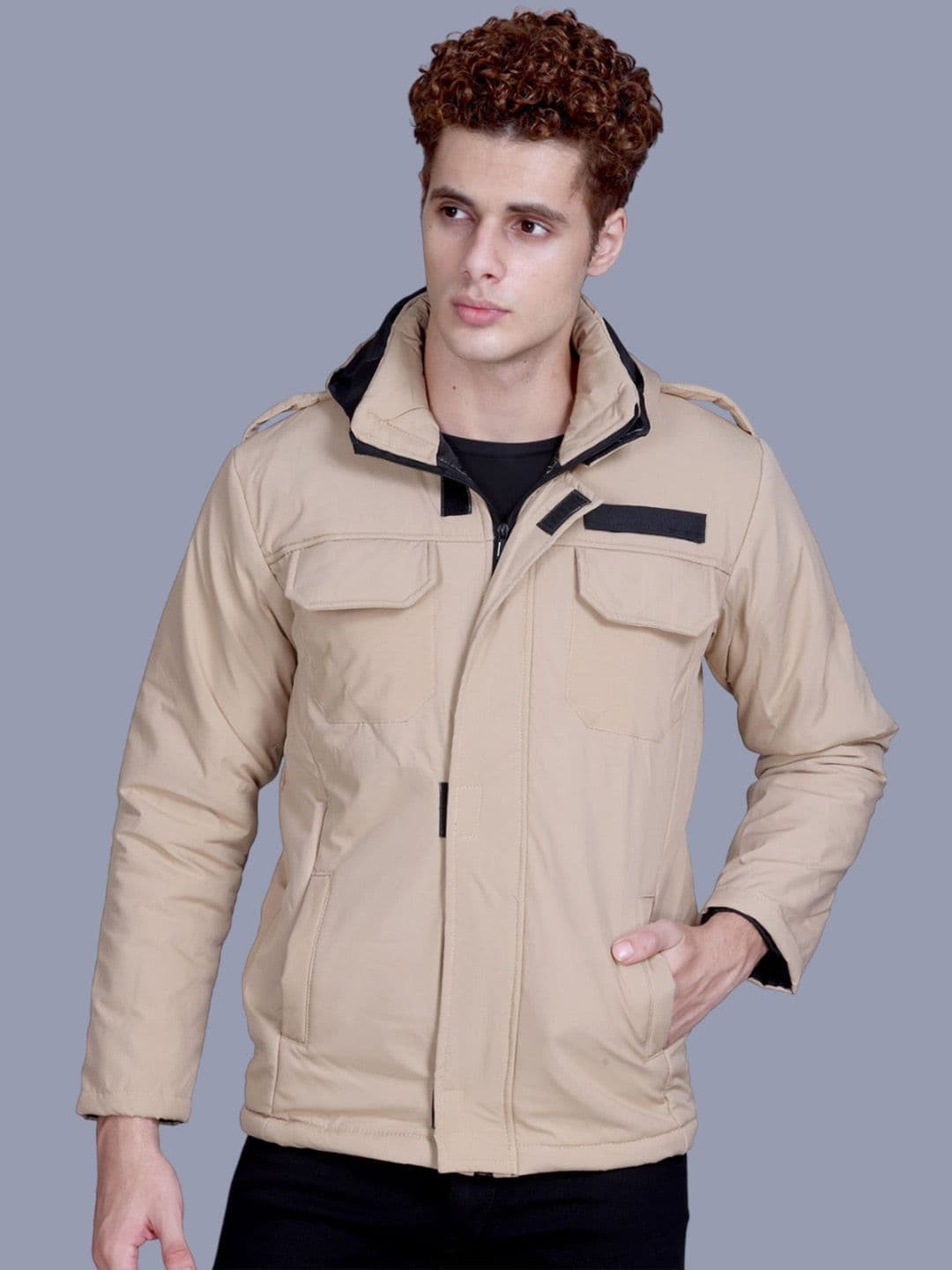 SANHOK Stand Collar Lightweight Puffer Jacket - view 1