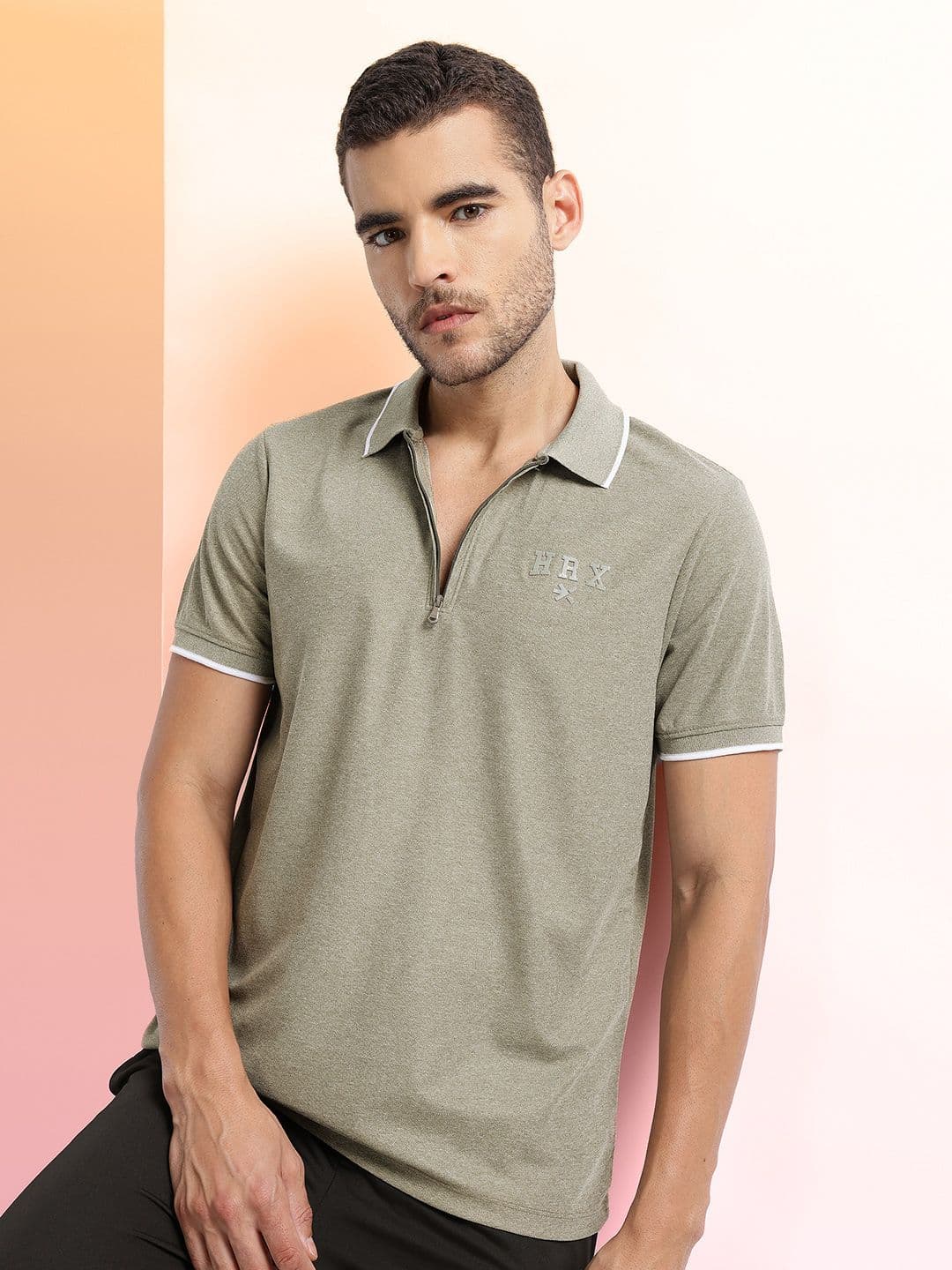 HRX by Hrithik Roshan Men Polo Collar T-shirt - view 1