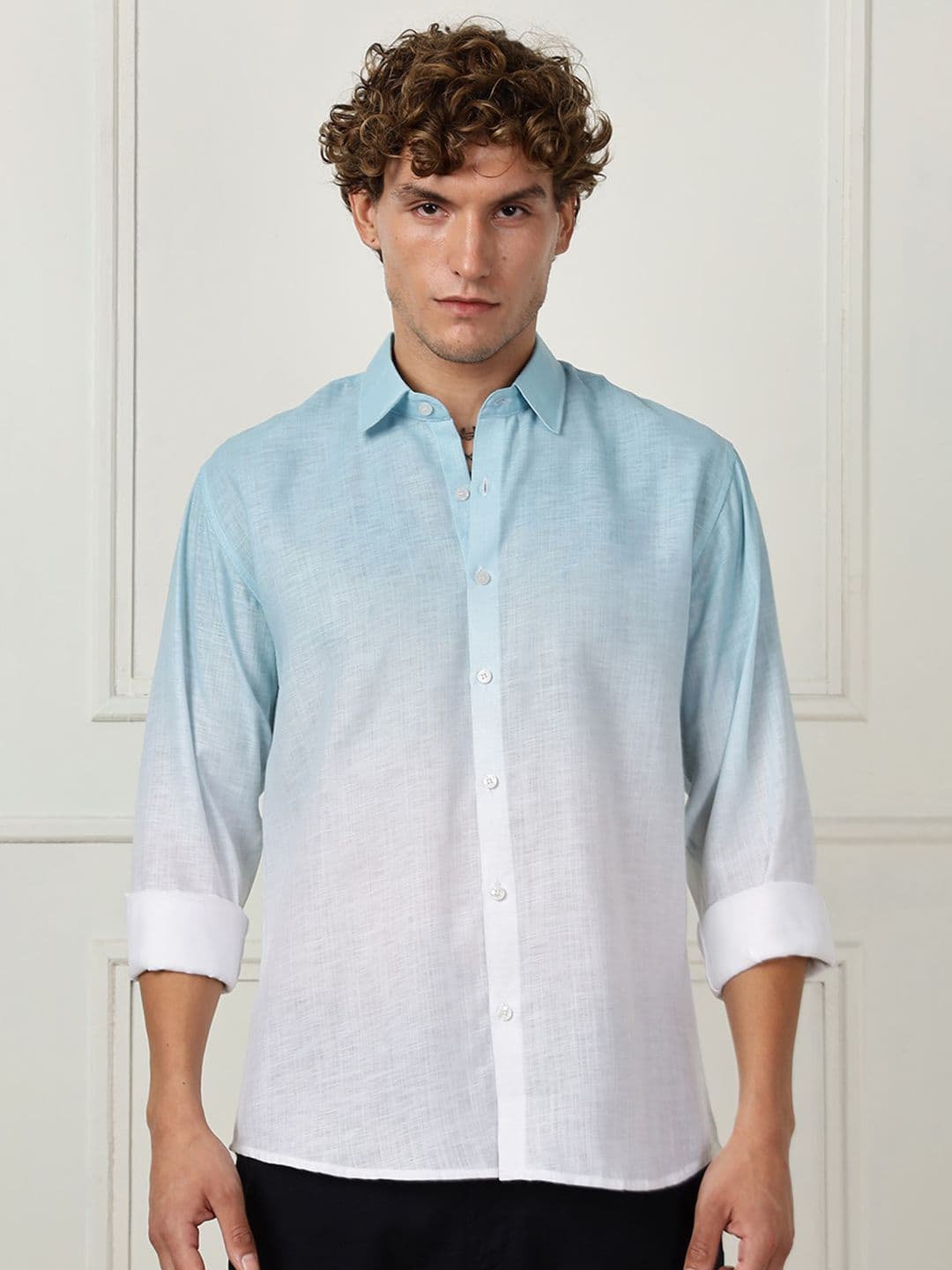 Vestirio Men Ombre Faded Casual Shirt - view 1