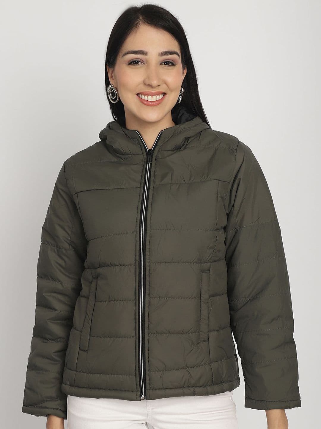 SANHOK Hooded Lightweight Puffer Jacket - view 1
