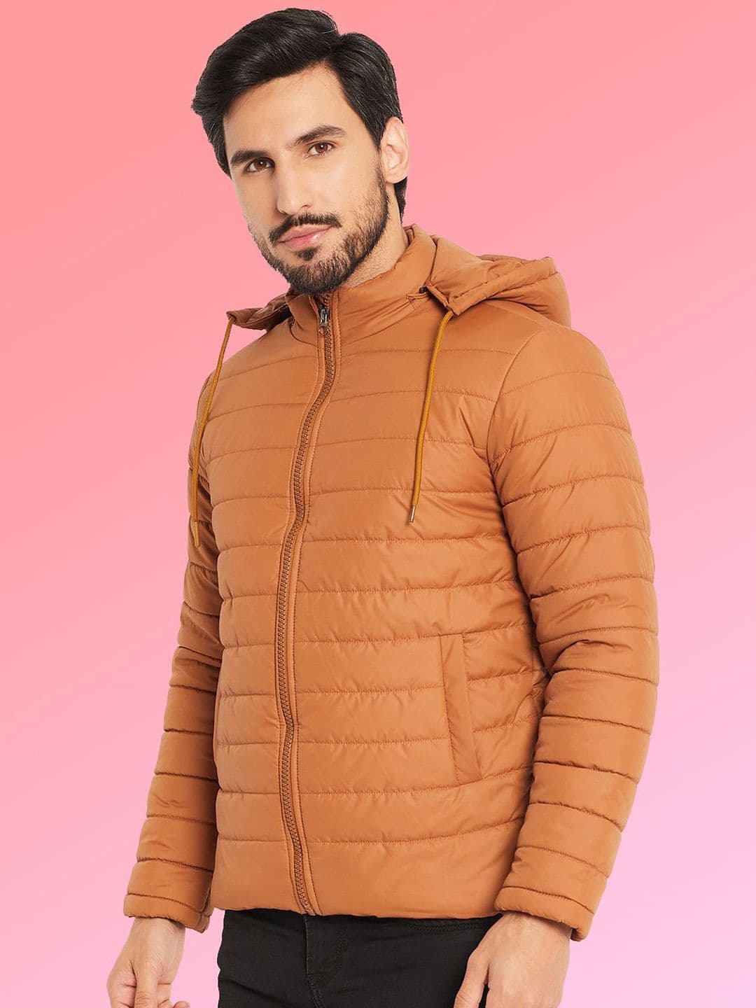 VERO AMORE Men Stand Collar Solid Lightweight Puffer Jacket - view 1