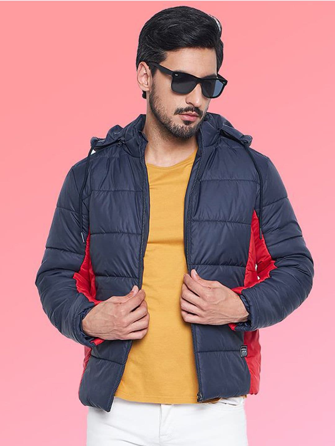 VERO AMORE Men Stand Collar Colourblocked Lightweight Puffer Jacket - view 1