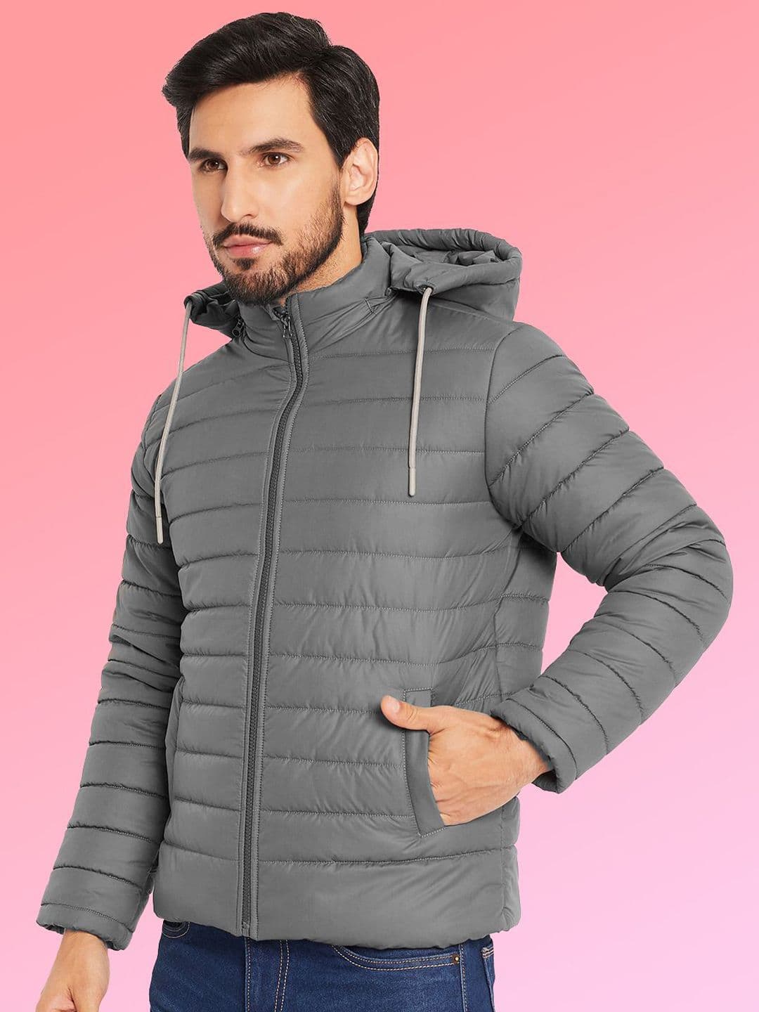 VERO AMORE Hooded Lightweight Puffer Jacket - view 1