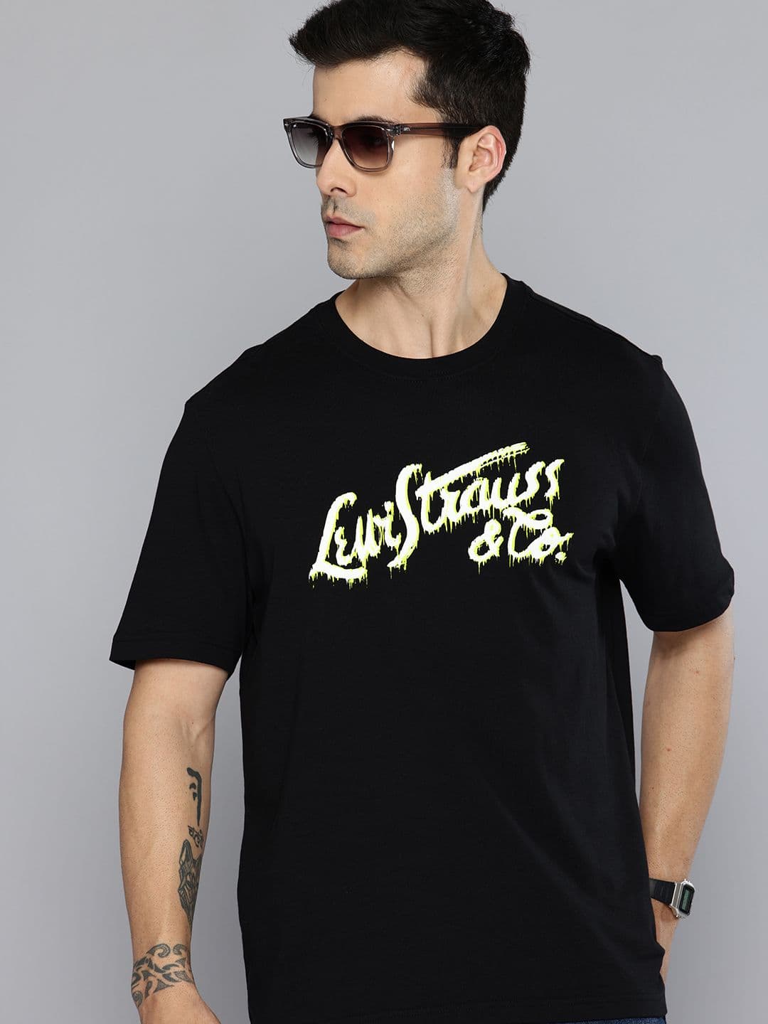 Levis Typography Printed Pure Cotton T-shirt - view 1