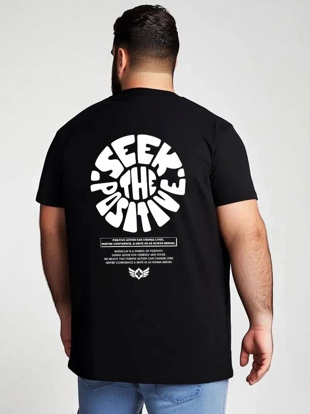 Toodle Plus Size Men Cotton Printed Regular Fit T-shirt - view 1