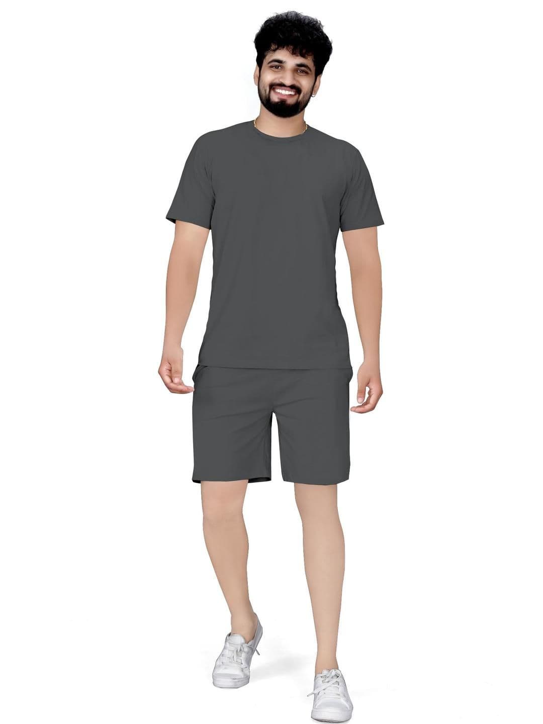 SATPURUSH Men Cotton Grey Night suit - view 1