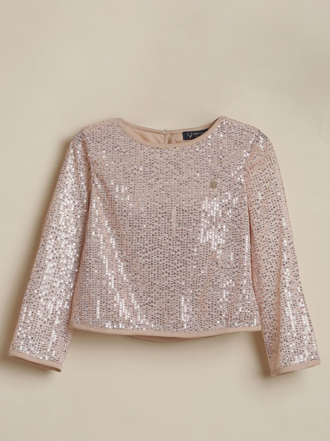 Allen Solly Junior Girls Sequined Embellished Round Neck Top - view 1