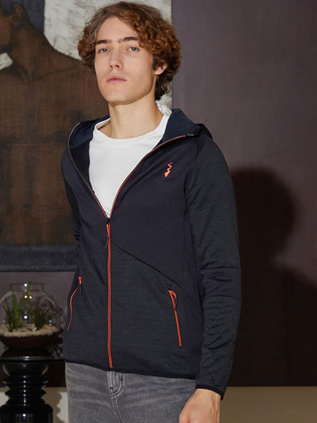 CAHOOT Men Hooded Solid Lightweight Biker Jacket - view 1