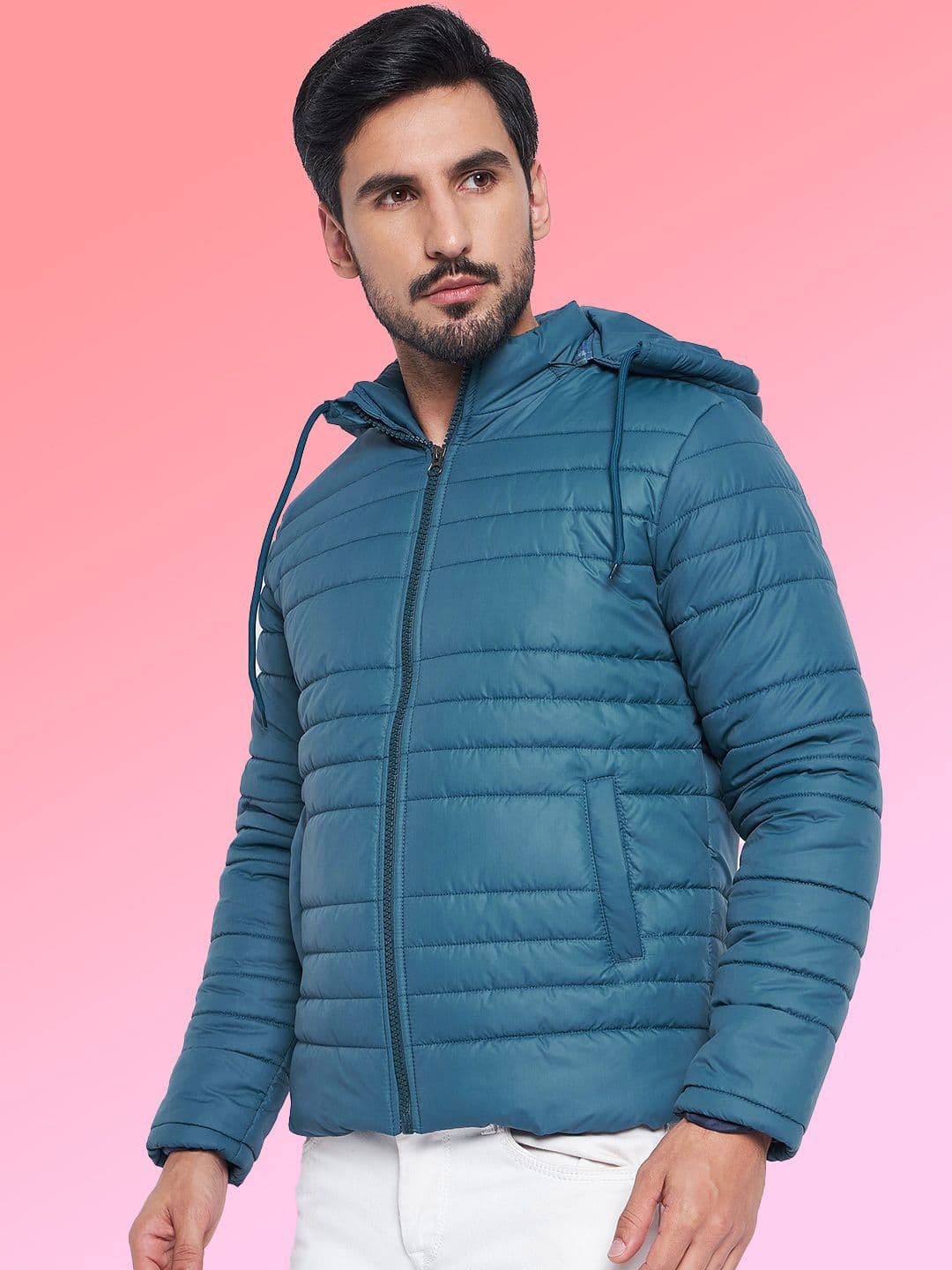 VERO AMORE Hooded Lightweight Puffer Jacket - view 1