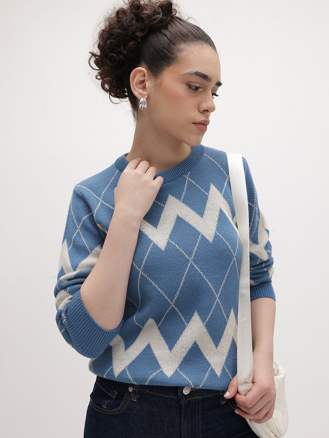 The Roadster Life Co. Argyle Design Pullover - view 1