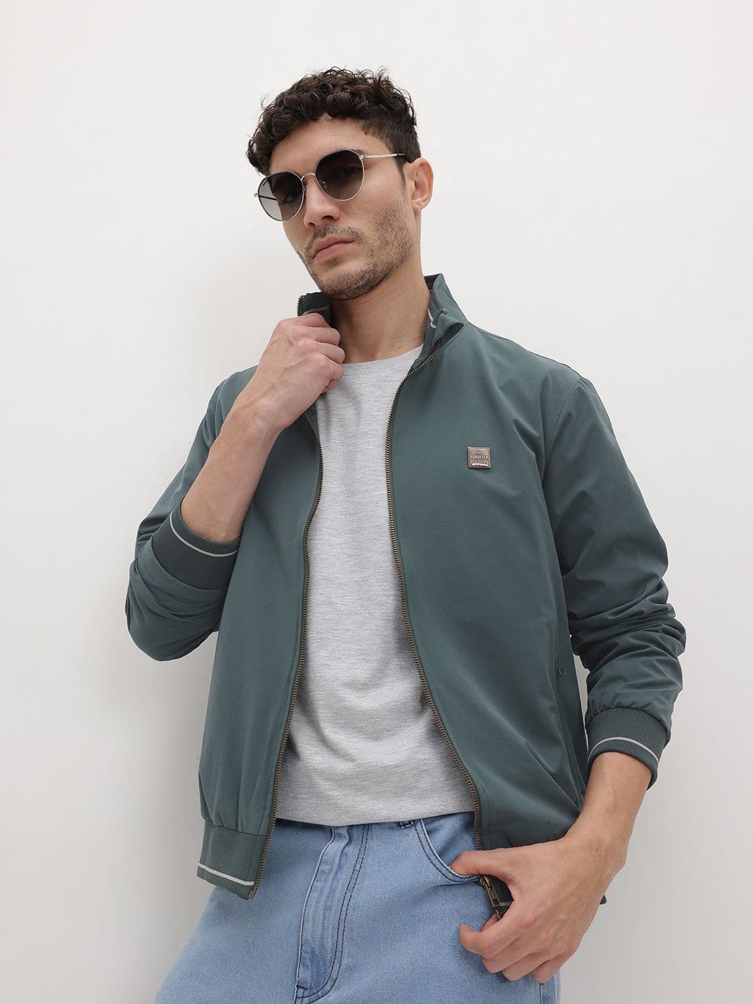 The Roadster Life Co. Mock Collar Bomber Jacket - view 1