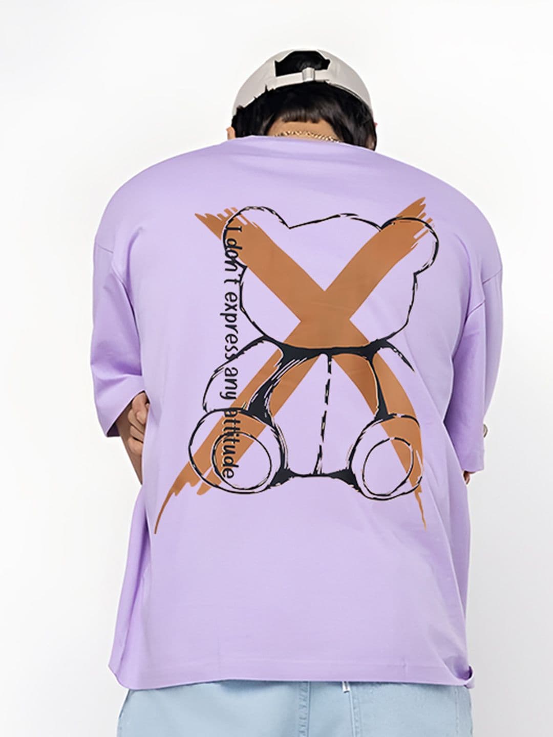 BDSQUARE Men Graphic Printed Round Neck Cotton Oversized T-shirt - view 1