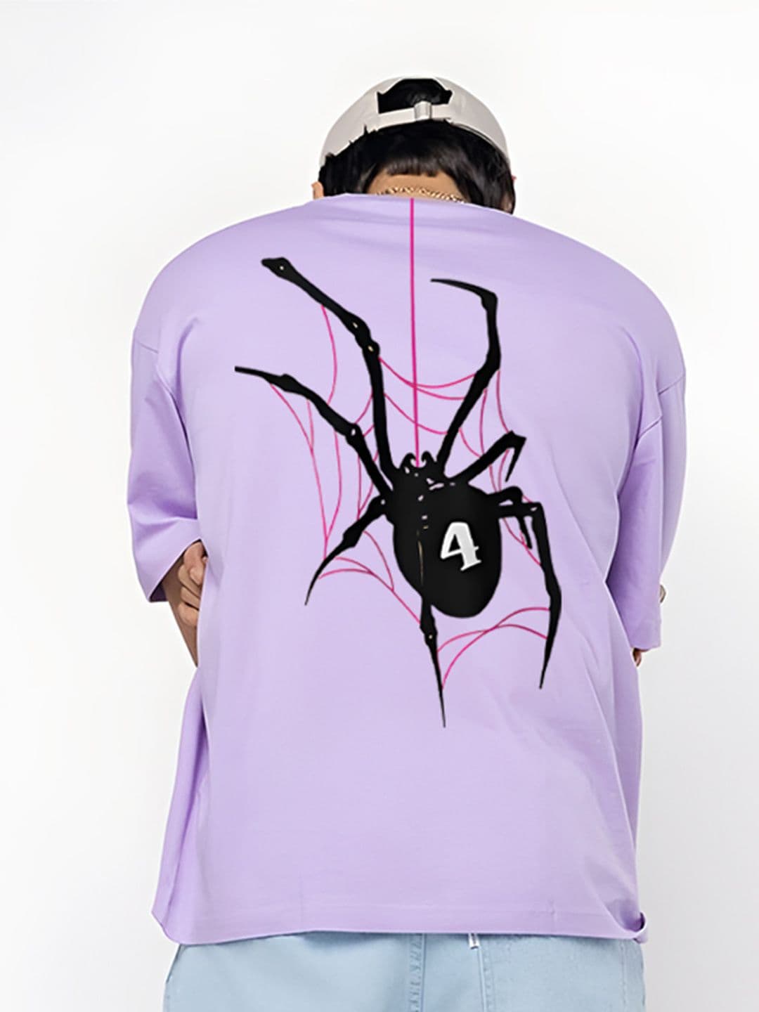 BDSQUARE Men Graphic Printed Round Neck Cotton Oversized T-shirt - view 1