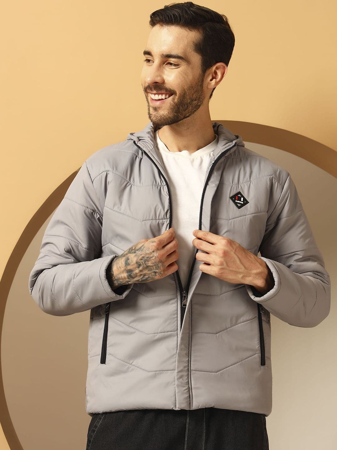 Metronaut Hooded Long Sleeves Puffer Jacket - view 1