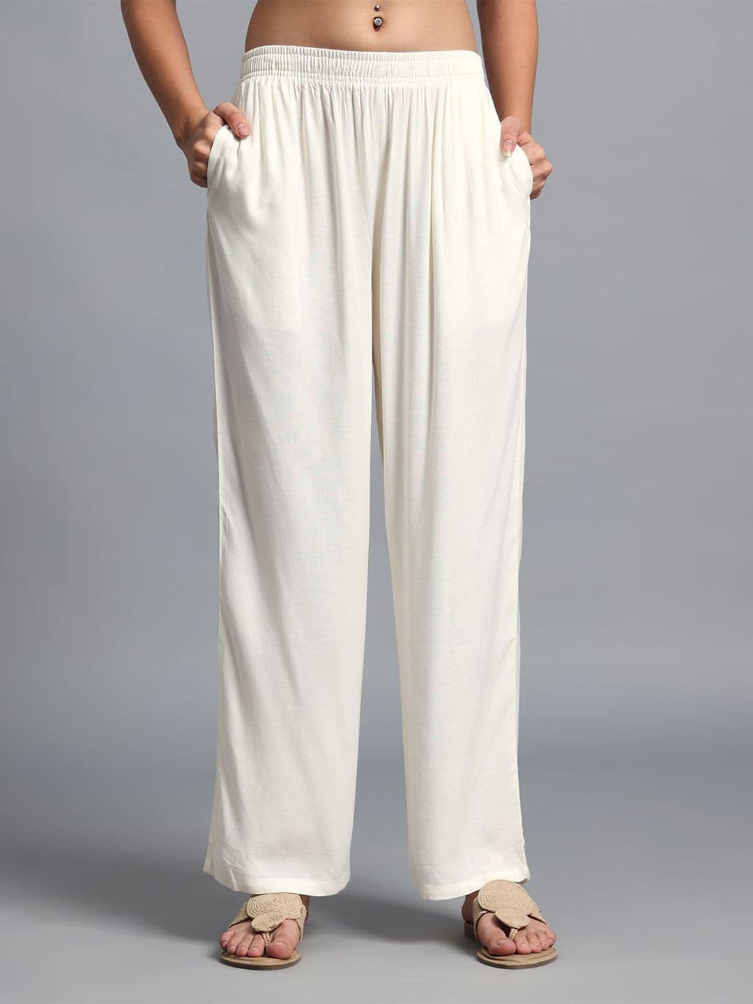 Vivika Women Straight Ethnic Palazzos - view 1
