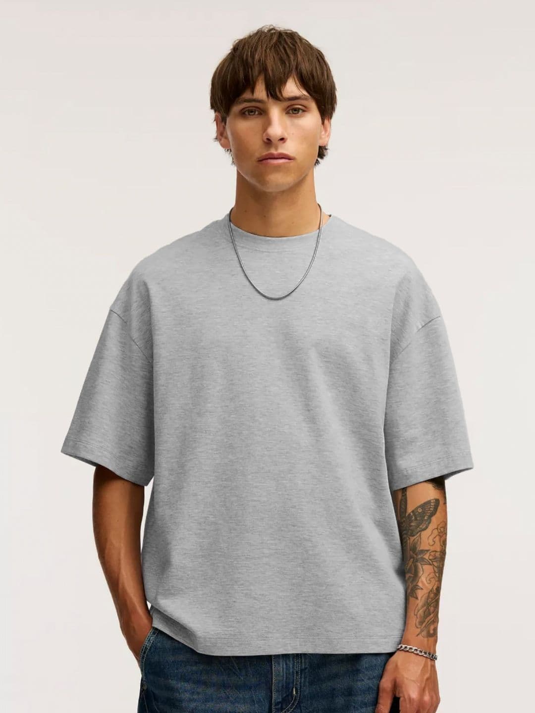 MISCHIEF MONKEY Men Drop-Shoulder Sleeves Cut Outs T-shirt - view 1