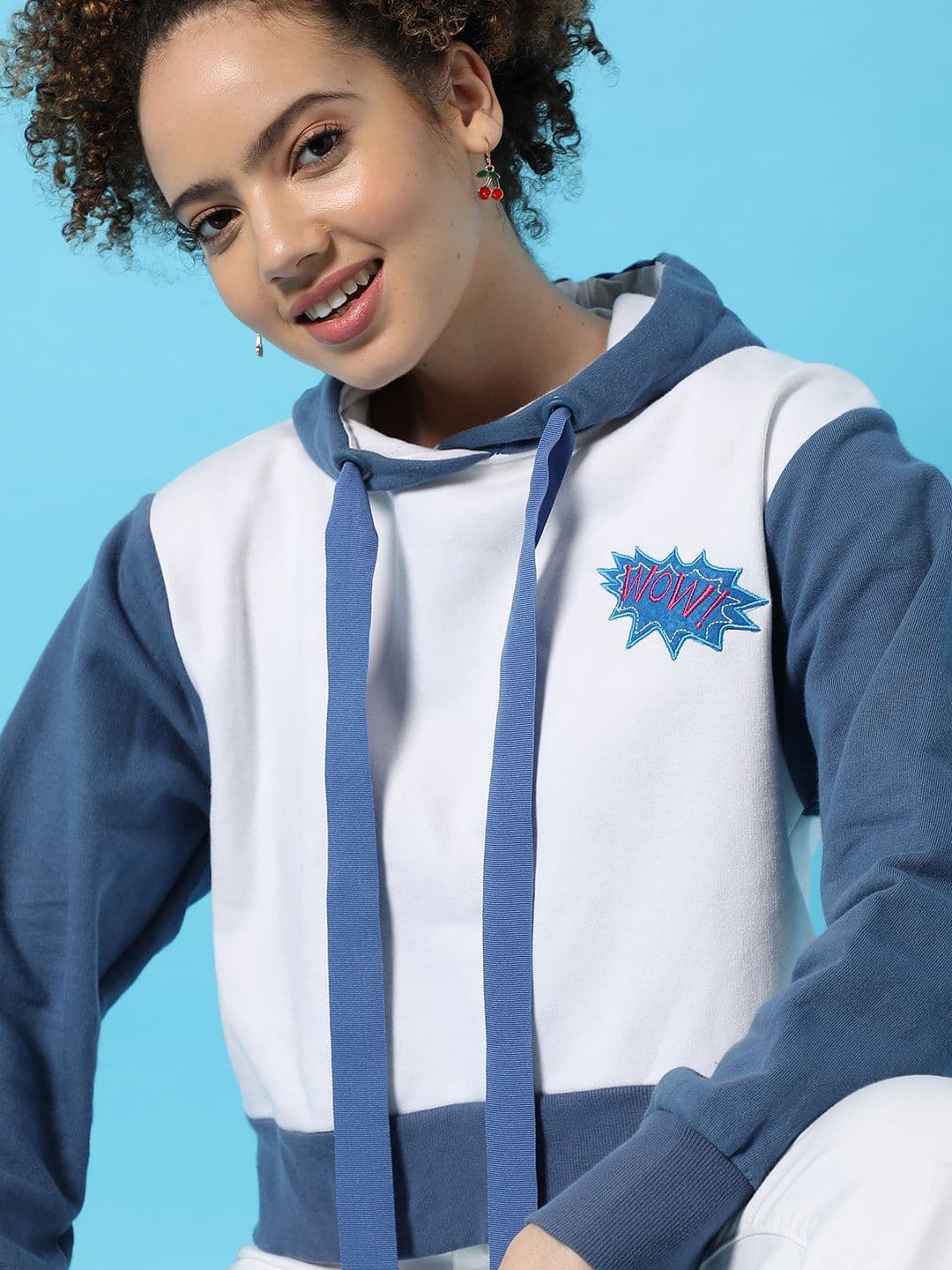 PINACOLADA Women Colourblocked Hooded Sweatshirt - view 1