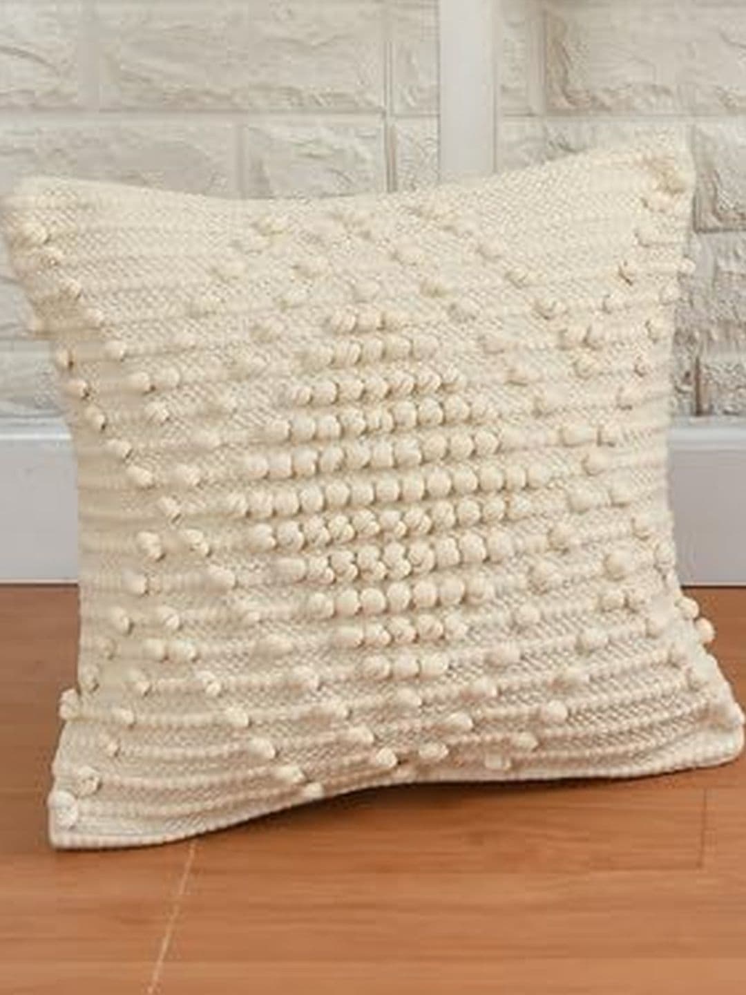 TINDLER KNOTS Multicoloured Set of 2 Geometric Square Cushion Covers - view 1