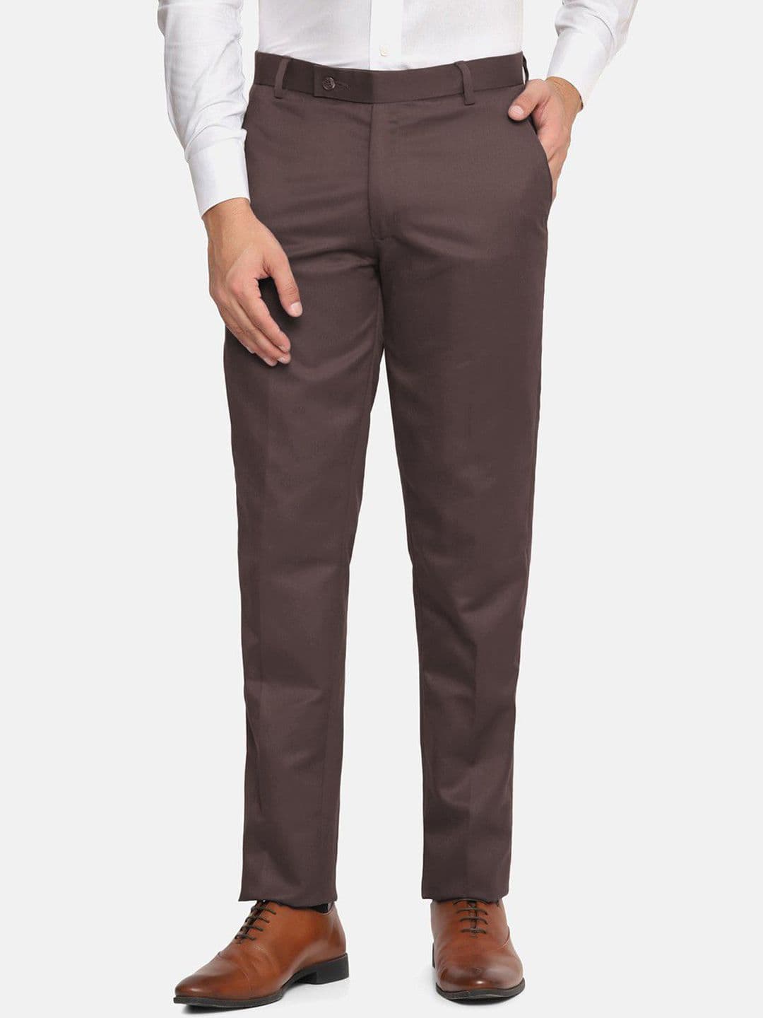 MANCREW Men Relaxed Mid-Rise Formal Trousers - view 1