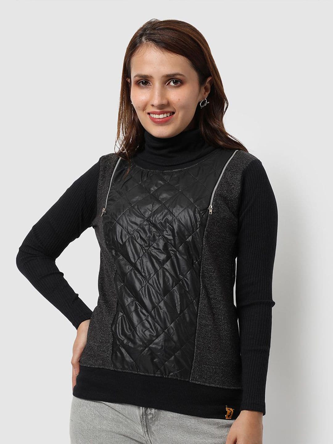 PINACOLADA Women Colourblocked Sweatshirt - view 1