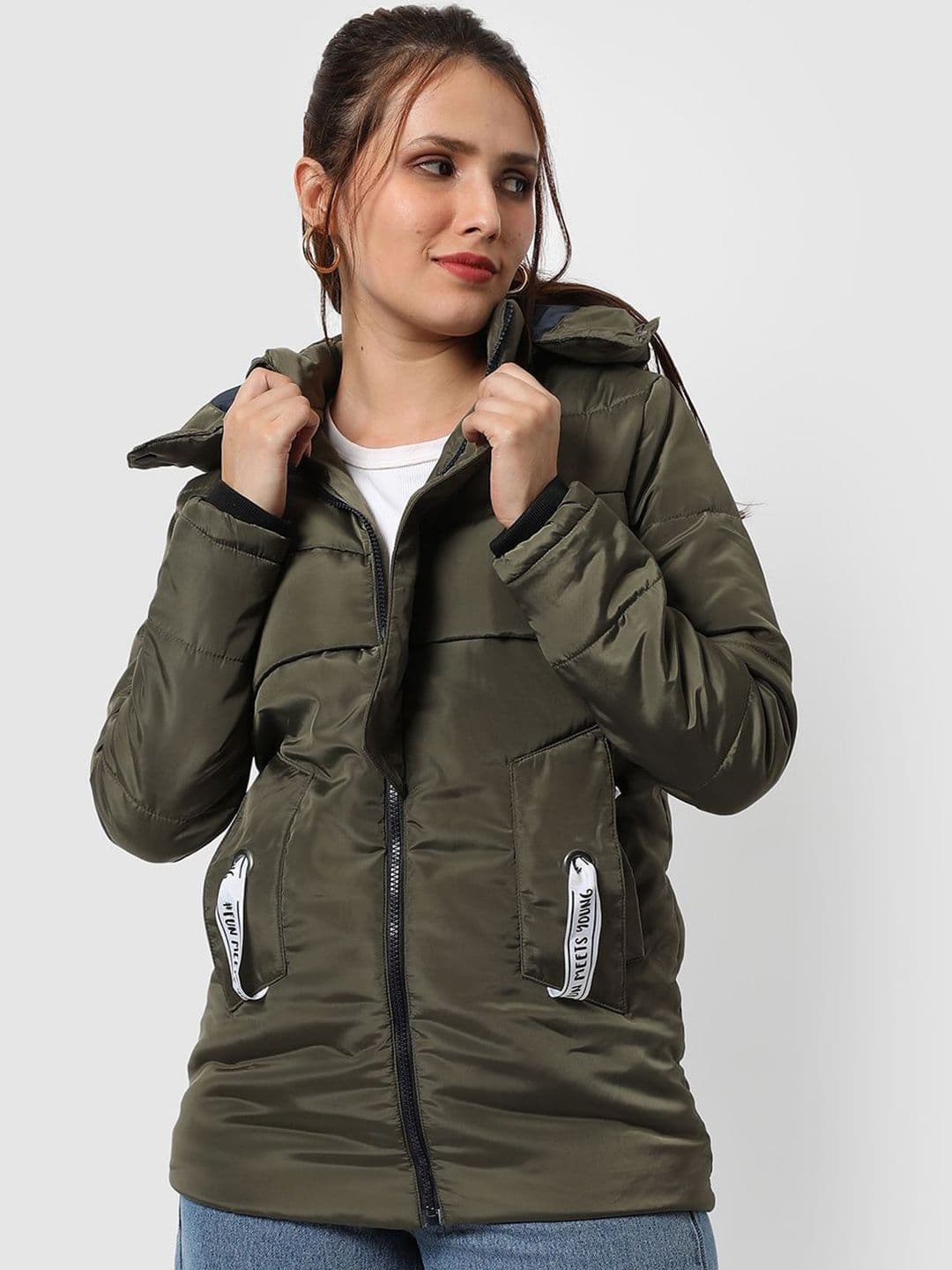 PINACOLADA Women Hooded Solid Lightweight Parka Jacket - view 1