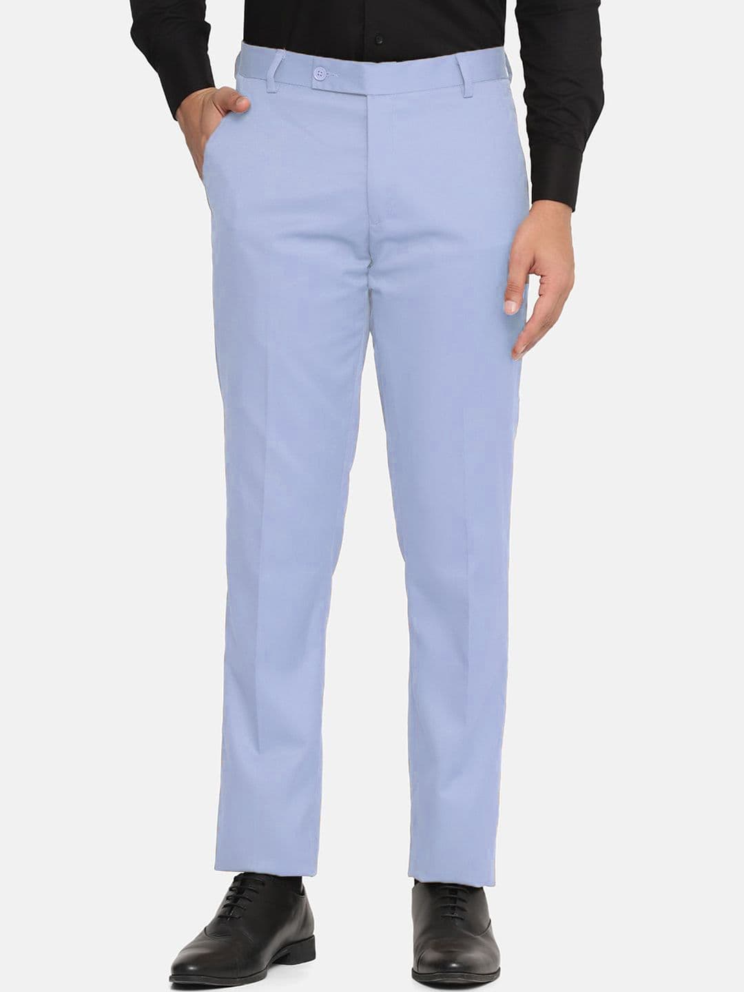 MANCREW Men Relaxed Slim Fit Formal Trousers - view 1