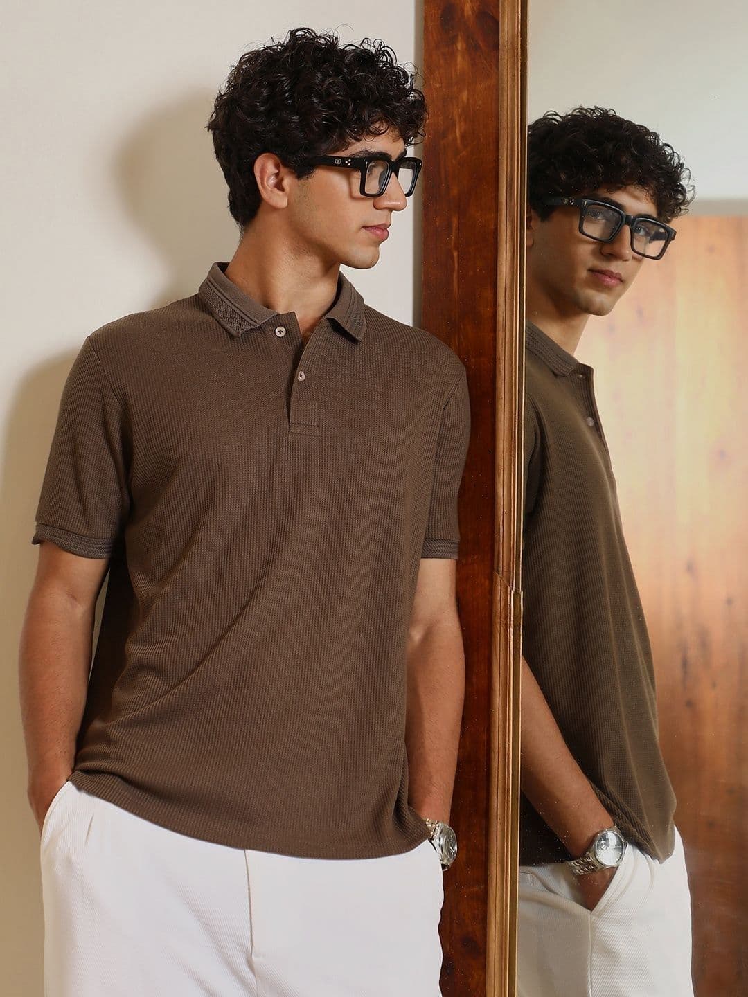 CAHOOT Men Polo Collar Pockets T-shirt - view 1