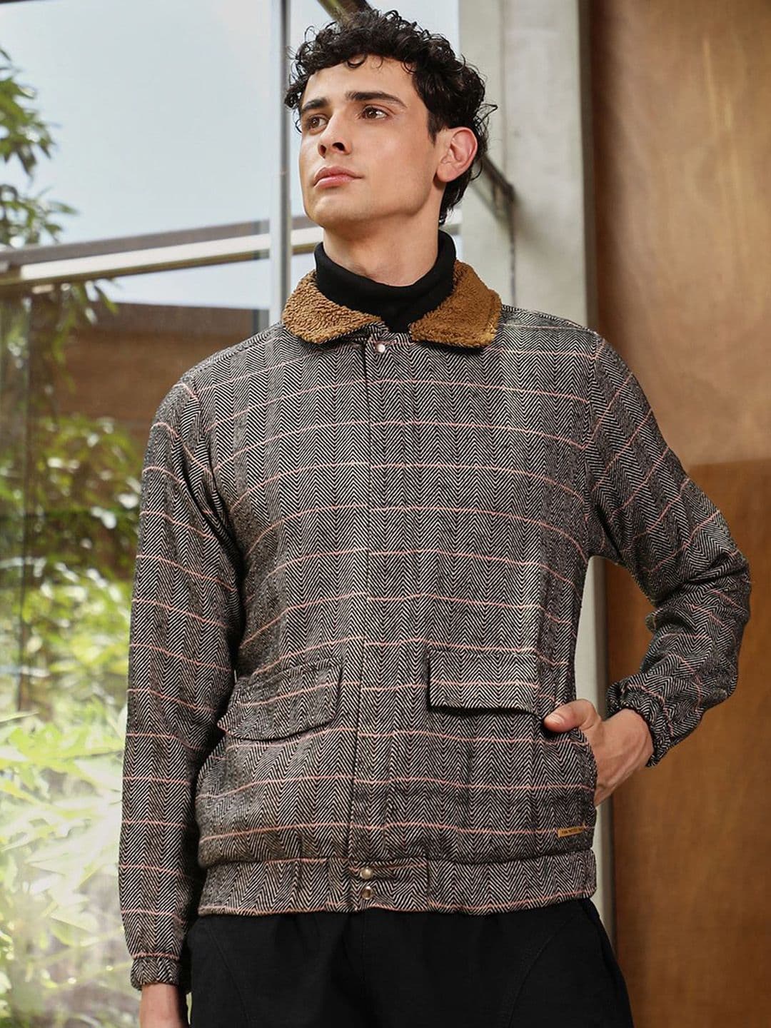 CAHOOT Men Spread Collar Striped Lightweight Tailored Jacket - view 1